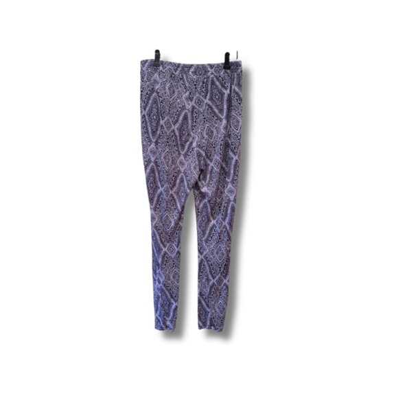 H&M Women Harem Style Navy Blue Geometric Print Size M - Picture 3 of 7